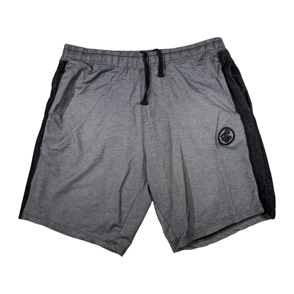 Rocawear Mens Gray Athletic Shorts Size 3XL Embroidered Logo Elastic Waist